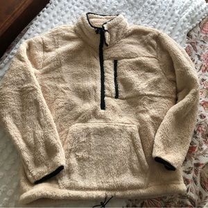*NWT* Victorias Secret PINK Sherpa Pullover, champagne, L